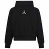 Felpa con Cappuccio da Bambina Jordan Icon Play Bianco Nero