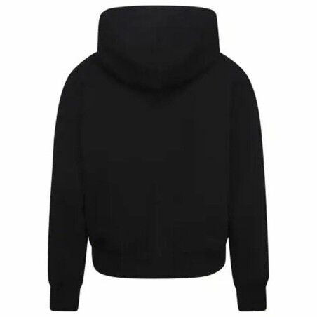 Felpa con Cappuccio da Bambina Jordan Icon Play Bianco Nero