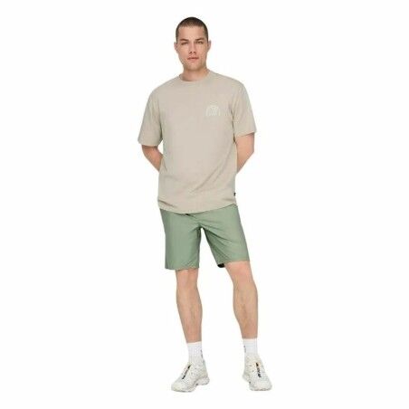 Maglia a Maniche Corte Uomo Only & Sons Onskylan Rlx Icon Bianco Caldo