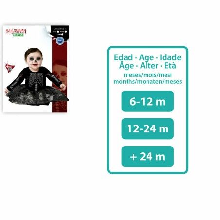 Costume per Bambini Nero Scheletro
