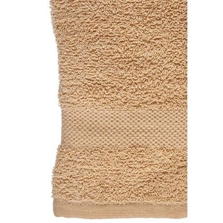 Telo da bagno Berilo 89657 Crema 80 % cotone 20 % Poliestere 50 x 90 cm (6 Unità)