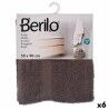 Telo da bagno Berilo 89669 Grigio 80 % cotone 20 % Poliestere 50 x 90 cm 50 x 0,5 x 90 cm (6 Unità)