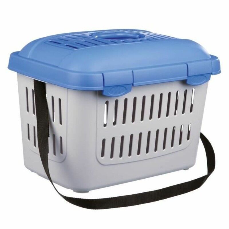 Trasportino Trixie Midi-Capri Azzurro Plastica Trasportino Trixie Midi-Capri Azzurro Plastica