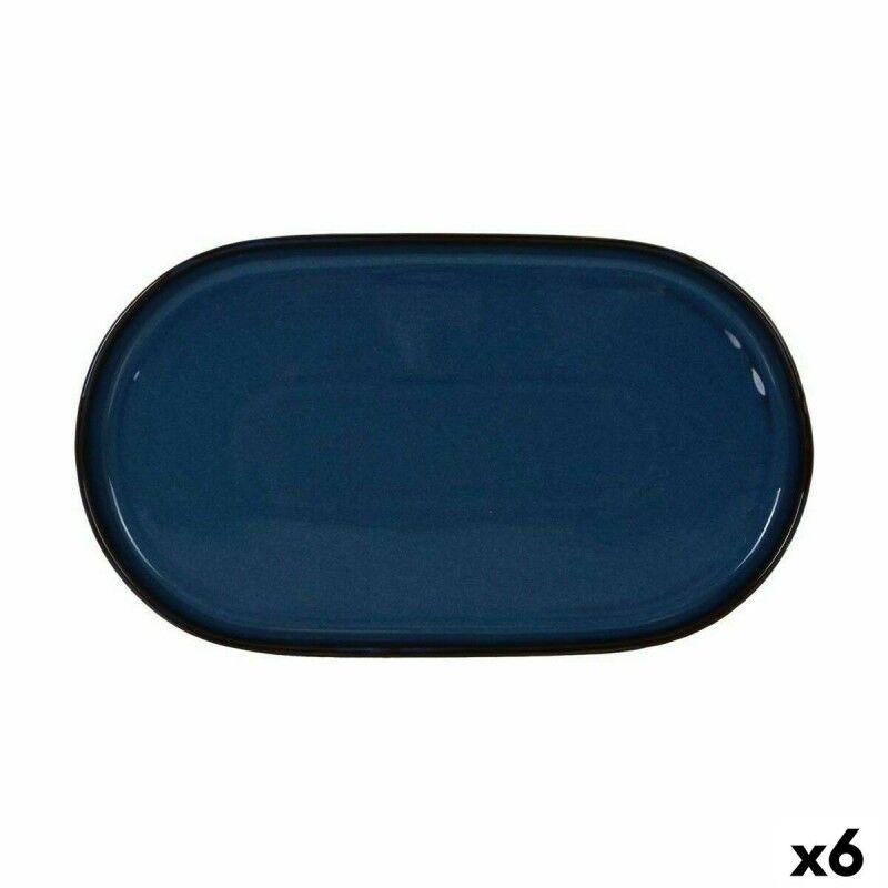 Vassoio per aperitivi La Mediterránea Chester Azzurro Ovale 36 x 20,5 x 3 cm (6 Unità) Vassoio per aperitivi La Mediterránea Chester Azzurro Ovale 36 x 20,5 x 3 cm (6 Unità)