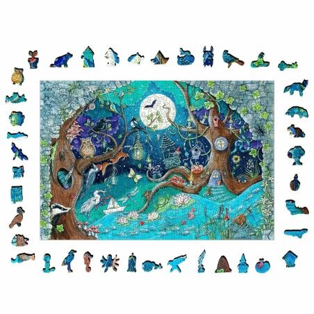 Puzzle Ravensburger 17516 Fantasy Forest Legno 500 Pezzi
