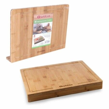 Tagliere Piano di Lavoro in Bamboo Quttin 88909 (35 x 25 x 1,2 cm) Bambù (8 Unità)