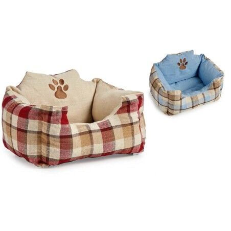 Letto per animali domestici A quadri 40 x 30 x 60 cm (8 Unità)