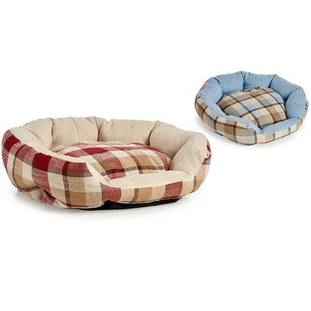 Letto per animali domestici A quadri 48 x 18 x 58 cm (6 Unità)