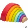 Puzzle di Legno per Bambini Woomax Arcobaleno 8 Pezzi 4 Unità