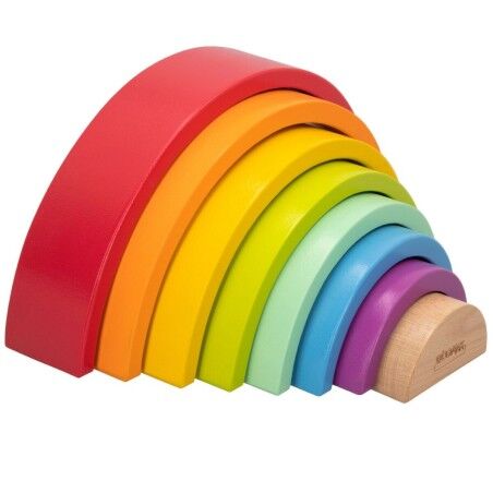 Puzzle di Legno per Bambini Woomax Arcobaleno 8 Pezzi 4 Unità