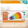 Puzzle di Legno per Bambini Woomax Arcobaleno 8 Pezzi 4 Unità