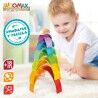 Puzzle di Legno per Bambini Woomax Arcobaleno 11 Pezzi 2 Unità