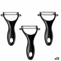 Pela Verdure e Frutta Kinvara 86886 Nero Acciaio inossidabile Set (12 Unità)