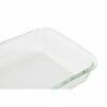 Vassoio da Forno DKD Home Decor Trasparente Vetro Borosilicato (35 x 21.5 x 6 cm)