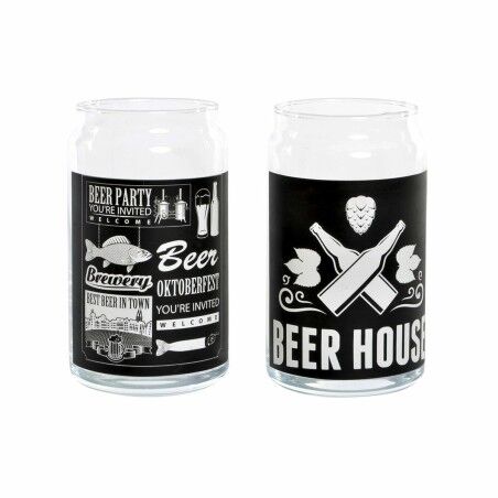 Bicchieri da Birra DKD Home Decor Plastica 2 Pezzi