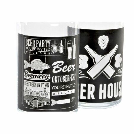 Bicchieri da Birra DKD Home Decor Plastica 2 Pezzi