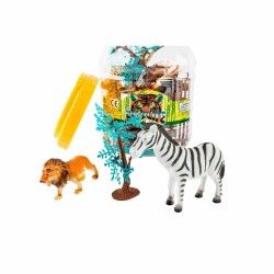 Figure di animali DKD Home Decor PVC Alluminio (2 Unità)