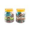 Figure di animali DKD Home Decor PVC Alluminio (2 Unità)