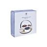 Set da Aperitivo DKD Home Decor Bianco/Nero Metallo Bambù Gres Loft 5 Pezzi 20 x 20 x 14 cm