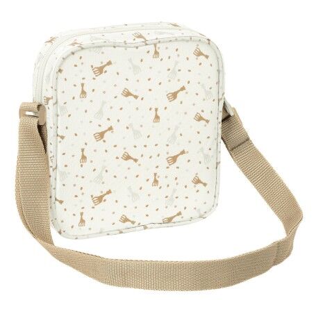 Borsa a Tracolla Sophie la Girafe Beige 16 x 18 x 4 cm