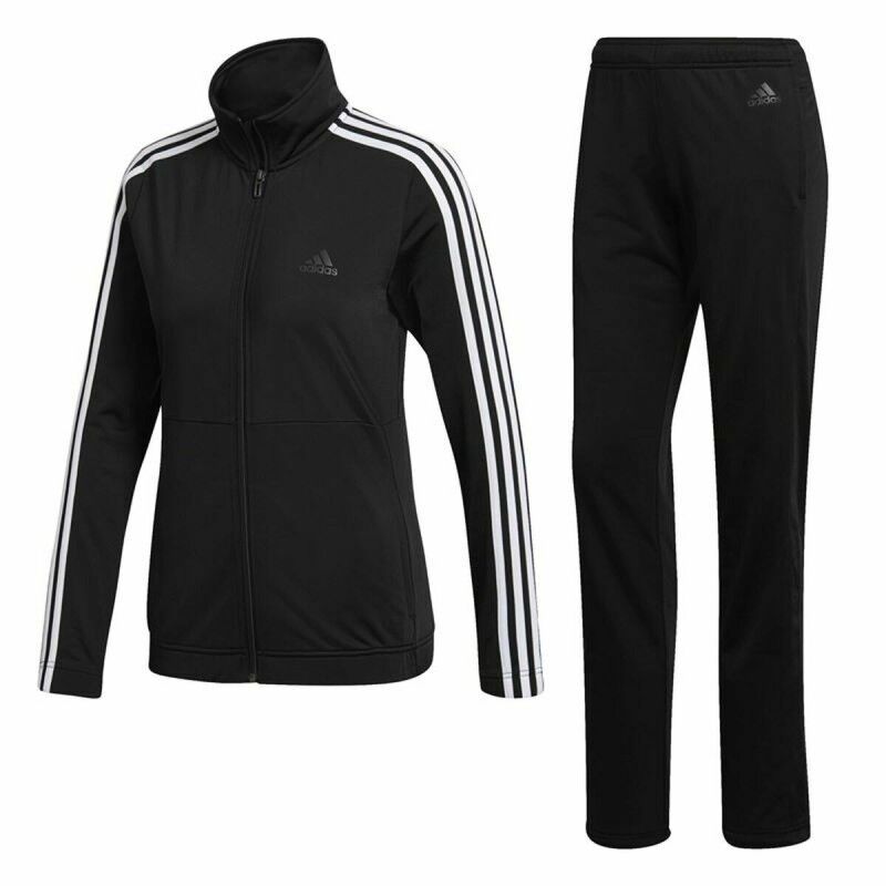 Tuta da Donna Adidas Three Stripes Nero Tuta da Donna Adidas Three Stripes Nero