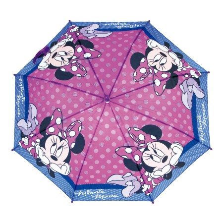 Ombrello Automatico Minnie Mouse Lucky Rosa (Ø 84 cm)