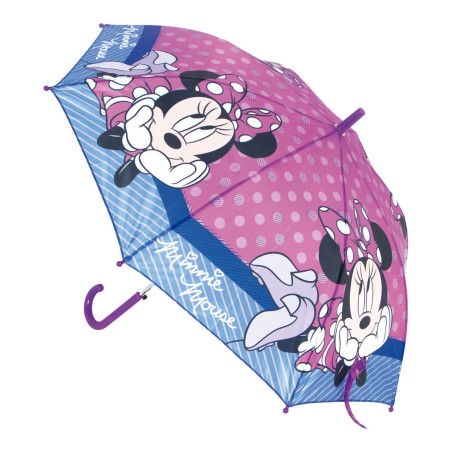 Ombrello Automatico Minnie Mouse Lucky Rosa (Ø 84 cm)