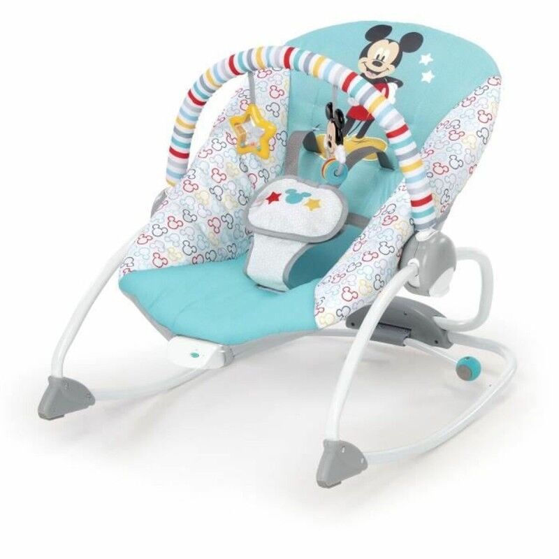 Amaca per Neonati Bright Starts Mickey Mouse Azzurro Amaca per Neonati Bright Starts Mickey Mouse Azzurro