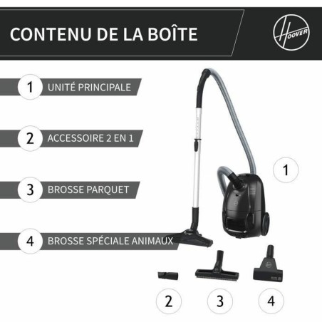 Aspirapolvere Hoover HE120PET 011 Nero Grigio 700 W