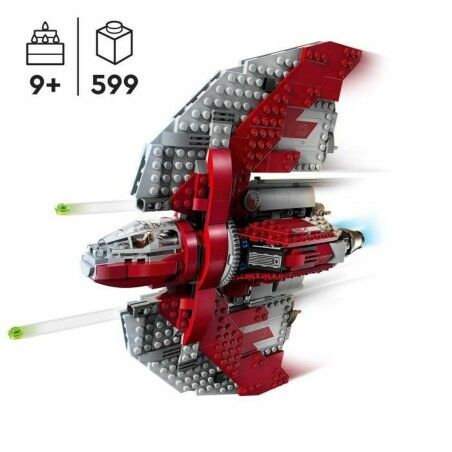 Set di Costruzioni Lego Star Wars 75362 Ahsoka Tano's T6 Jedi Shuttle Multicolore 599 Pezzi