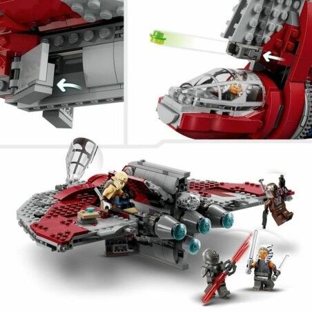 Set di Costruzioni Lego Star Wars 75362 Ahsoka Tano's T6 Jedi Shuttle Multicolore 599 Pezzi
