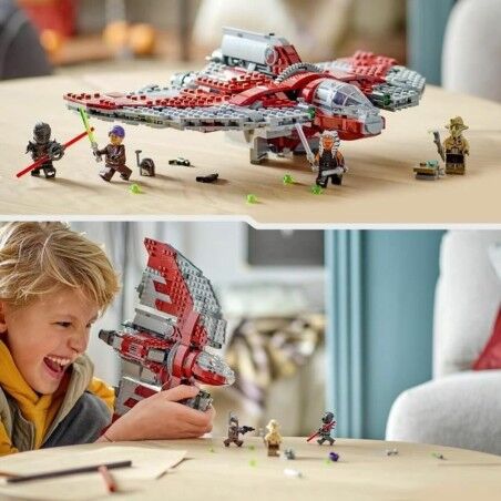 Set di Costruzioni Lego Star Wars 75362 Ahsoka Tano's T6 Jedi Shuttle Multicolore 599 Pezzi