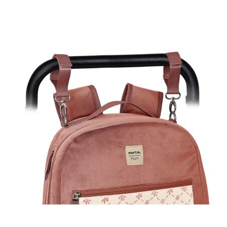Zaino Accessori Neonato Safta Marsala Rosa (30 x 43 x 15 cm)