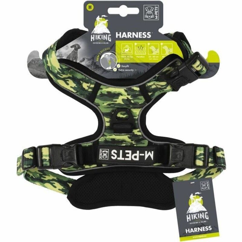 Imbracatura per Cani MPETS HIKING Verde M Imbracatura per Cani MPETS HIKING Verde M