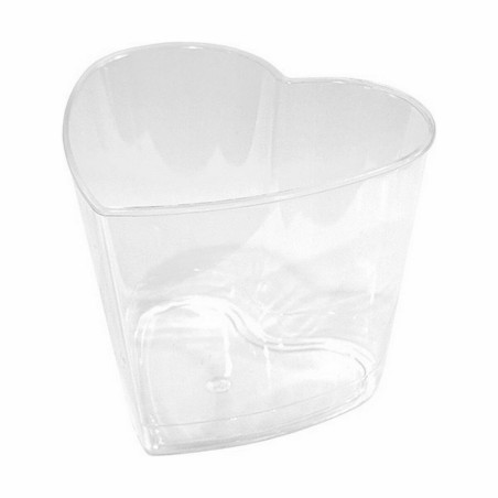 Set di ciotole riutilizzabili Algon Cuore 10 Pezzi 5,5 x 5 x 4,3 cm (24 Unità)