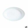 Teglia da Cucina Luminarc Smart Cuisine Ovale Bianco Vetro 21 x 13 cm (6 Unità)