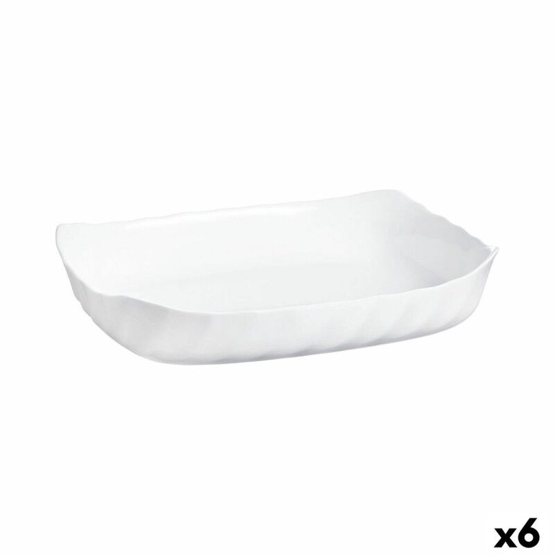 Teglia da Cucina Luminarc Smart Cuisine Rettangolare Bianco Vetro 33 x 27 cm (6 Unità) Teglia da Cucina Luminarc Smart Cuisine Rettangolare Bianco Vetro 33 x 27 cm (6 Unità)