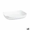 Teglia da Cucina Luminarc Smart Cuisine Rettangolare Bianco Vetro 33 x 27 cm (6 Unità)
