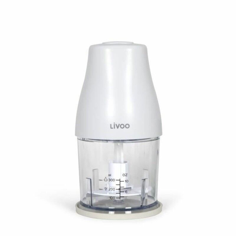Tritatutto Livoo Chopper Bianco 400 W Acciaio inossidabile
