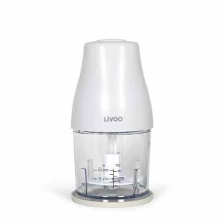 Tritatutto Livoo Chopper Bianco 400 W Acciaio inossidabile