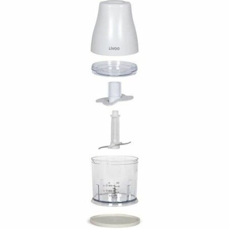 Tritatutto Livoo Chopper Bianco 400 W Acciaio inossidabile