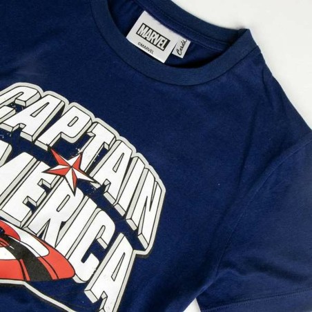 Maglia a Maniche Corte Bambino The Avengers Azzurro