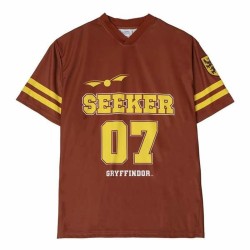 Maglia a Maniche Corte Uomo Harry Potter Gryffindor  Rosso Scuro