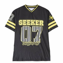 Maglia a Maniche Corte Uomo Harry Potter Hufflepuff  Nero