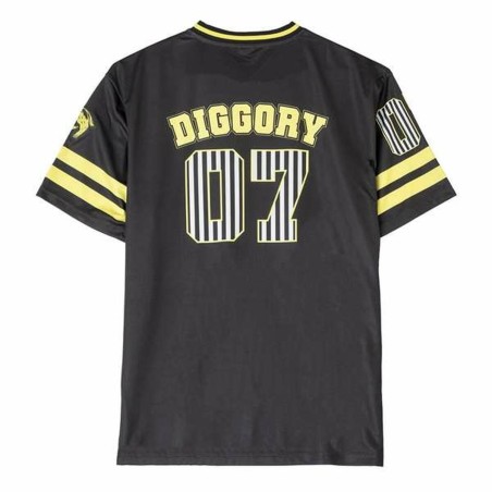 Maglia a Maniche Corte Uomo Harry Potter Hufflepuff  Nero
