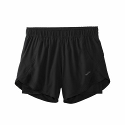 Pantaloncini Sportivi da Donna Brooks Chaser 5" 2-in-1 Nero