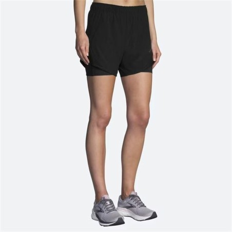 Pantaloncini Sportivi da Donna Brooks Chaser 5" 2-in-1 Nero