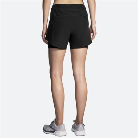 Pantaloncini Sportivi da Donna Brooks Chaser 5" 2-in-1 Nero