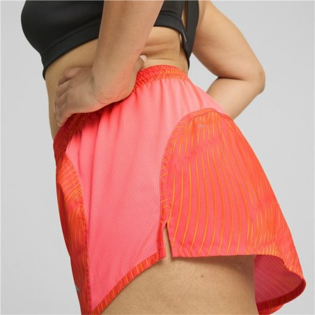 Pantaloncini Sportivi da Donna Puma Puma Run Favorite Aop Velocity 3" Rosso
