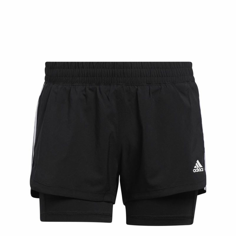 Pantaloncini Sportivi da Donna Adidas Pacer Nero Pantaloncini Sportivi da Donna Adidas Pacer Nero